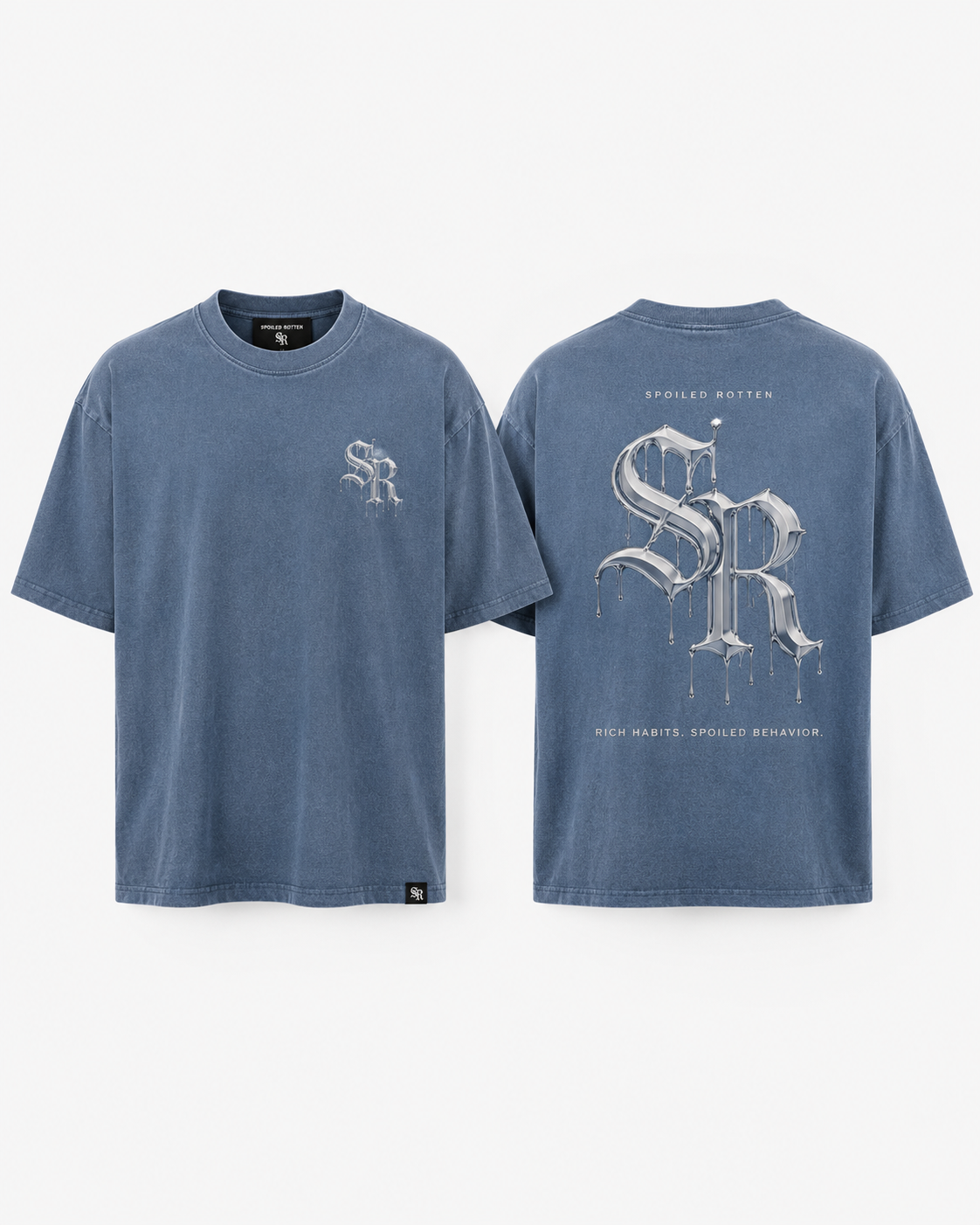 Chrome SR Denim Blue Tee