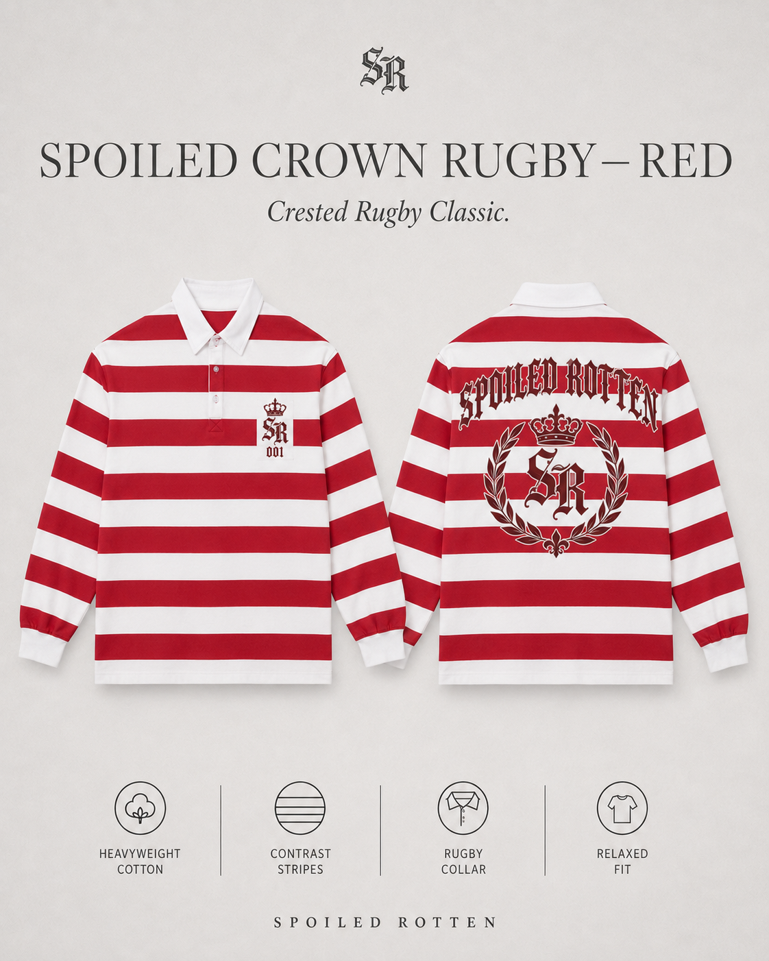 Spoiled Crown Rugby — Red