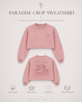 Vintage Pink Paradise Crop Sweatshirt