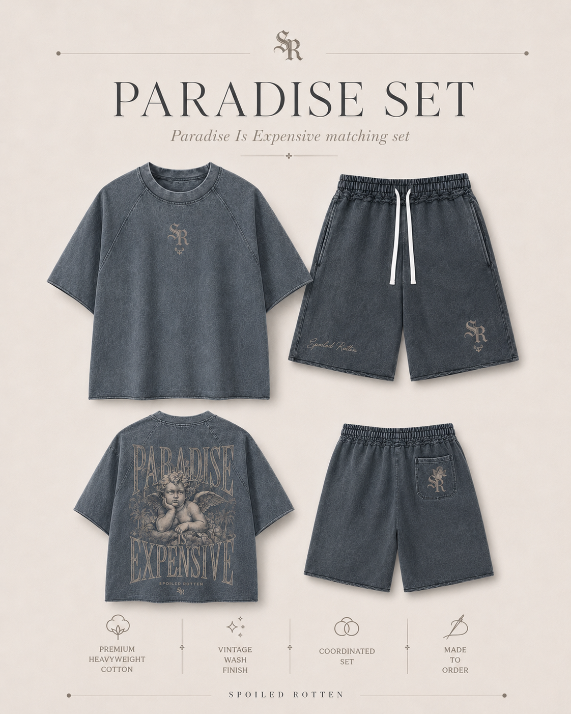Paradise Is Expensive Vintage Set
