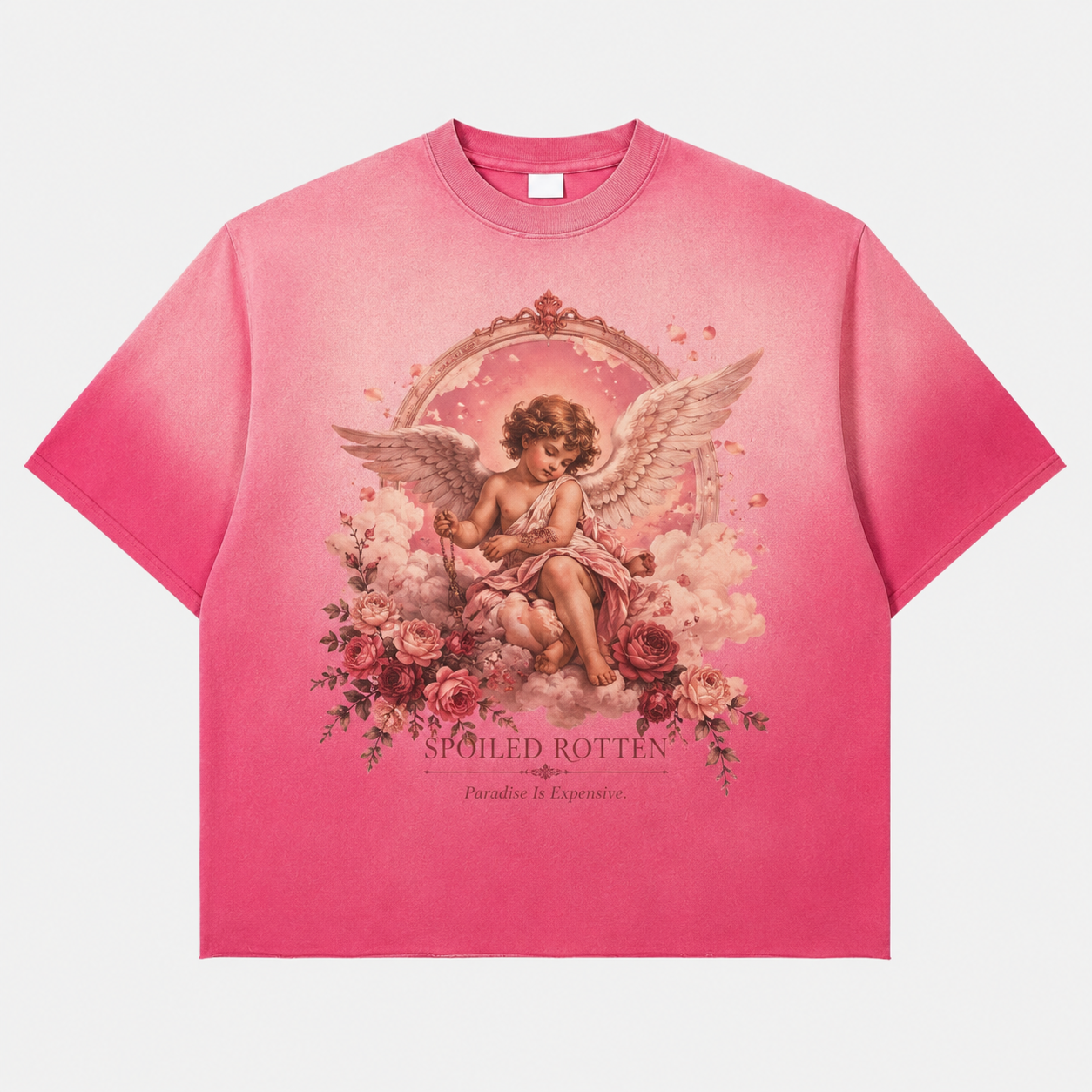 Paradise Floral Angel Pink Tee