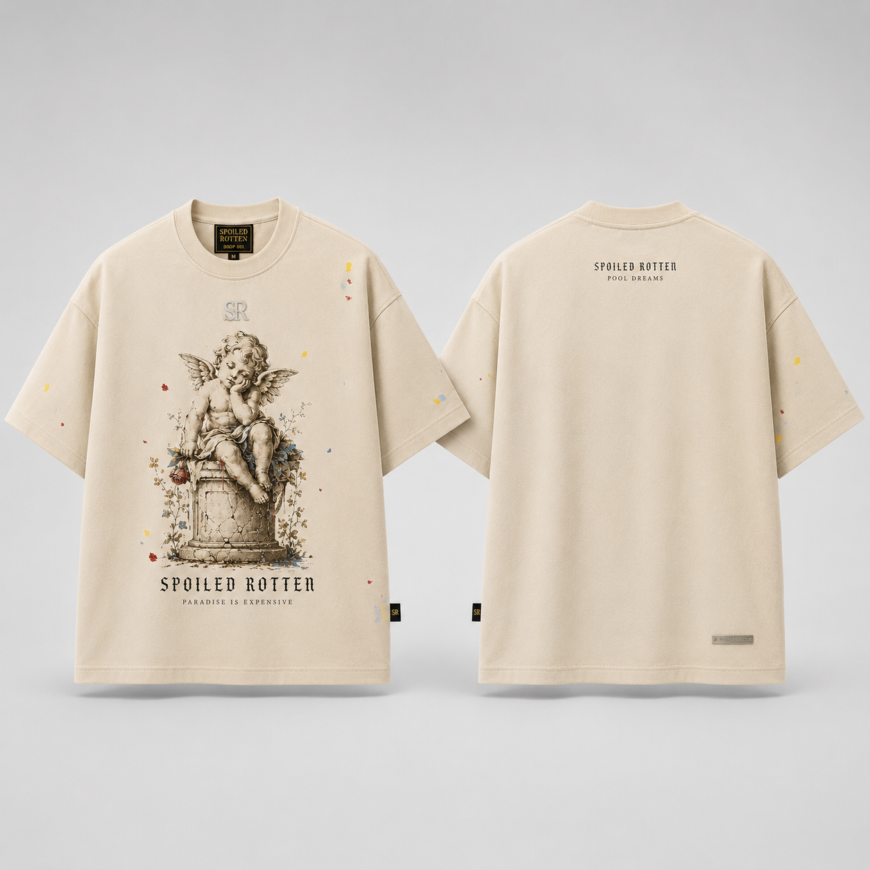 Paradise Is Expensive Cream Tee