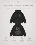 Midnight Leopard Zip Hoodie
