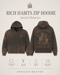 Rich Habits Zip Hoodie