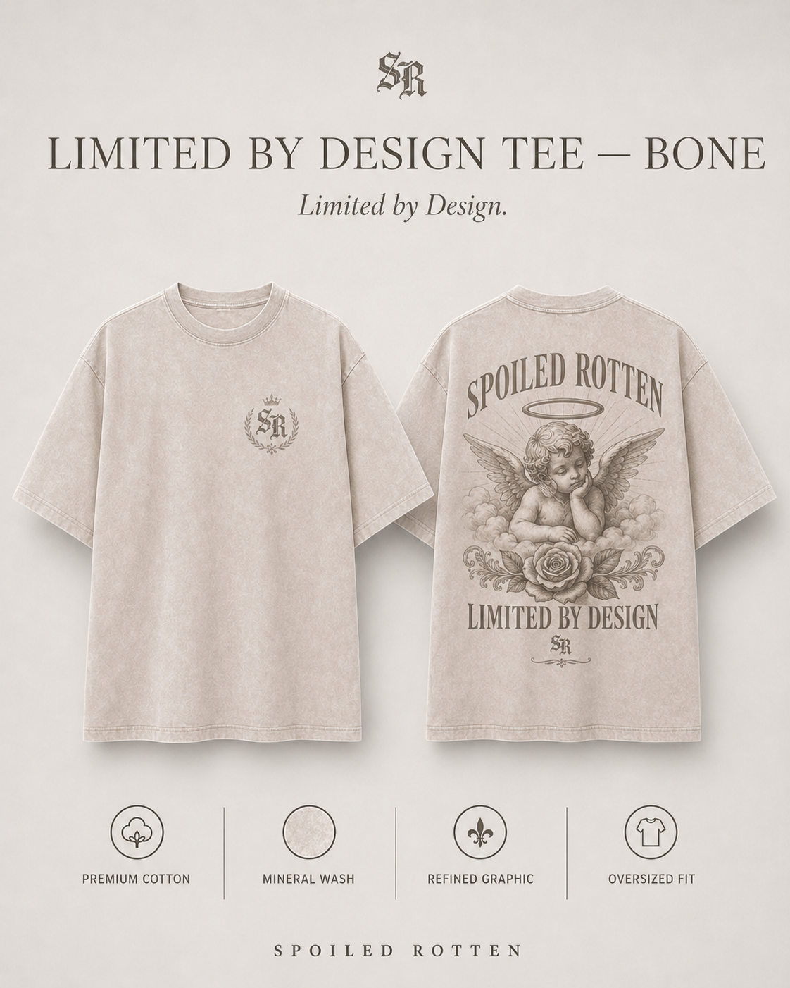 Limited By Design Tee — Bone