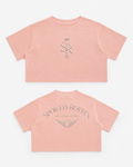 Limited By Design Peach Crop Tee